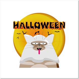 Halloween browncat Posters and Art